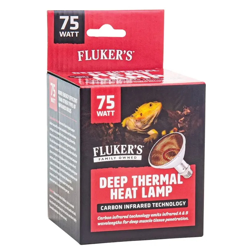 Flukers Deep Thermal Heat Lamp - 75 Watt