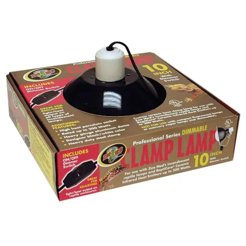 Zoo Med - Dimmable Clamp Lamp Fixture 8.5in150W