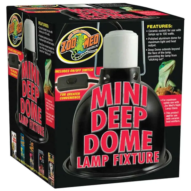 Zoo Med - Mini Deep Dome Lamp Fixture 5.5in 100W