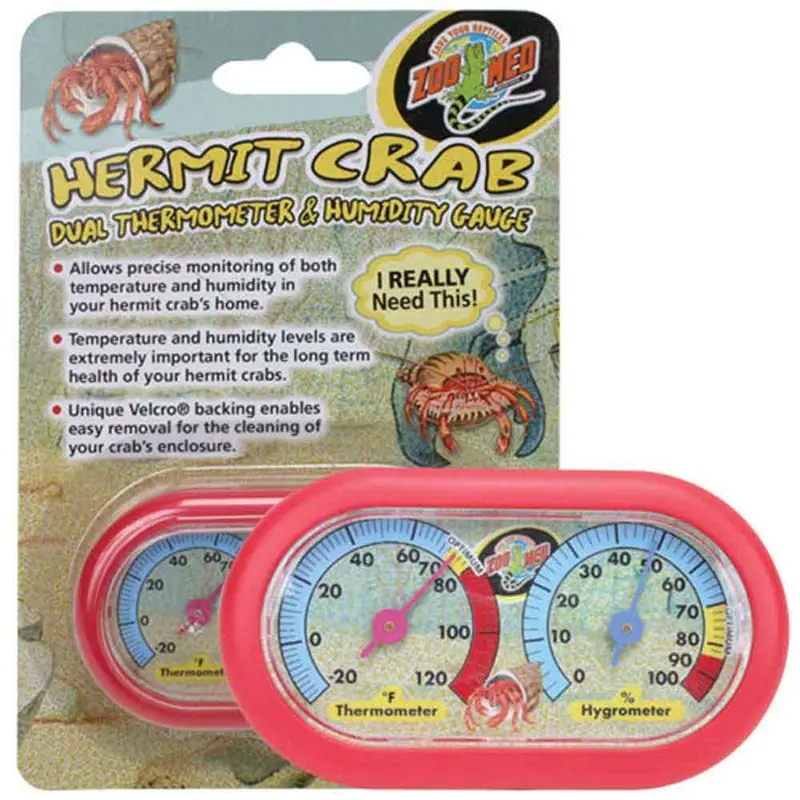 Zoo Med - Hermit Crab Dual Temp/Humidity Gauge