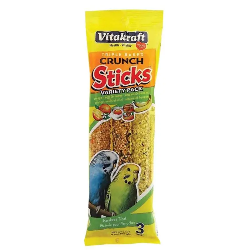 Tropical Fruit Variety Stick Treat for Parakeets - 3 pk