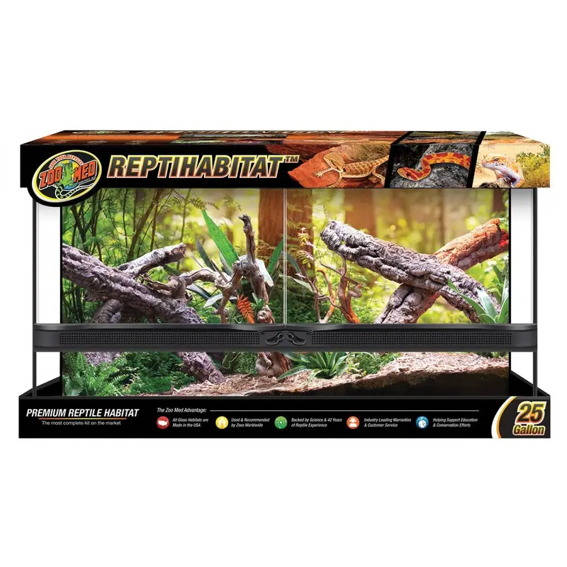 Zoo Med - ReptiHabitat Double Door 25gal 30x12x16in