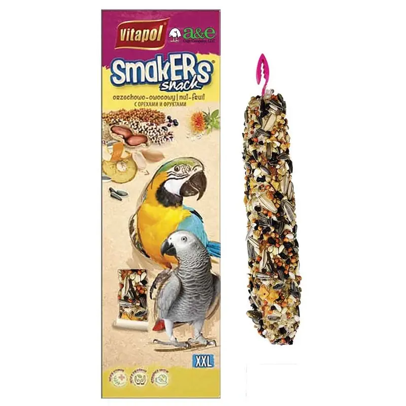 Smakers Parrot XXL Treat Sticks - Nut - 2pk