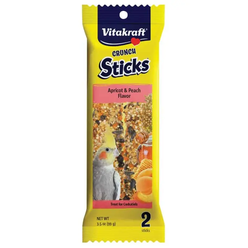 VK Crunch Sticks Apricot & Peach for Cockatiels - 3.5 oz