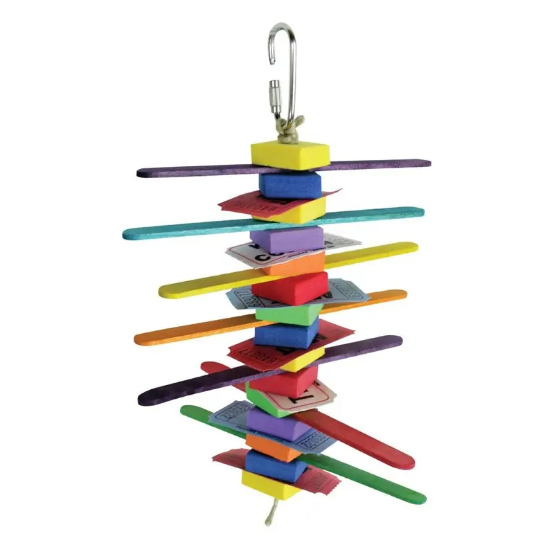 Graham's Bird Toy - Popsicle Ticket Beads