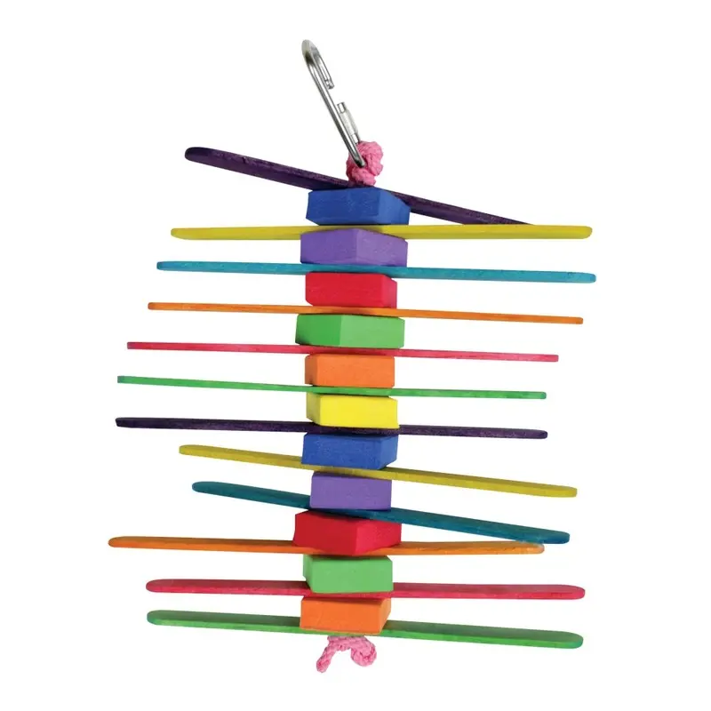 Graham's Bird Toy - Popsicles w/Foam Beads