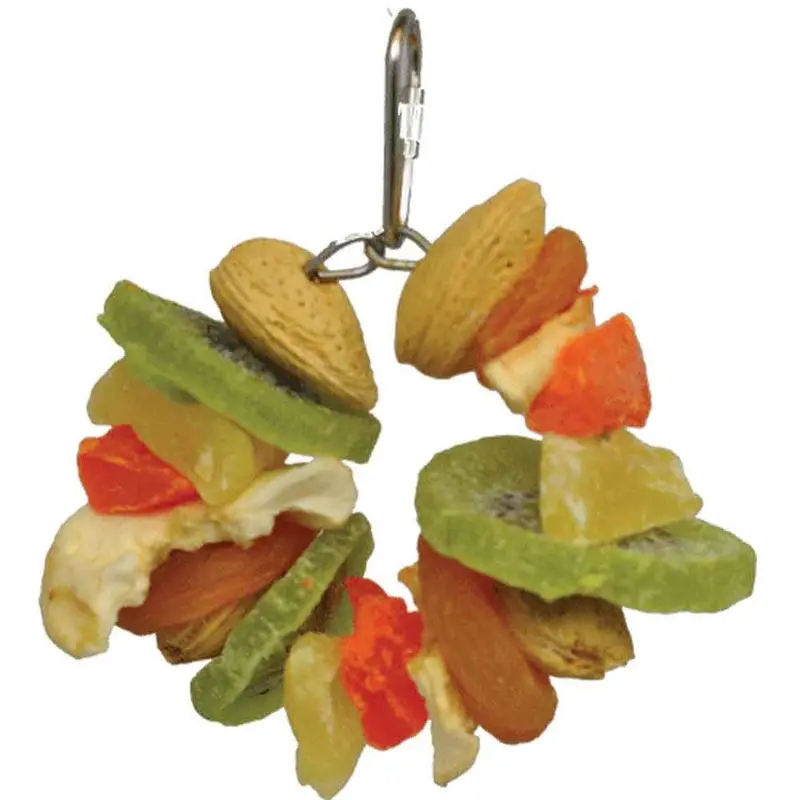 HAPPY BEAK BIRD TOY - DELUXE FRUIT & NUT RING JR