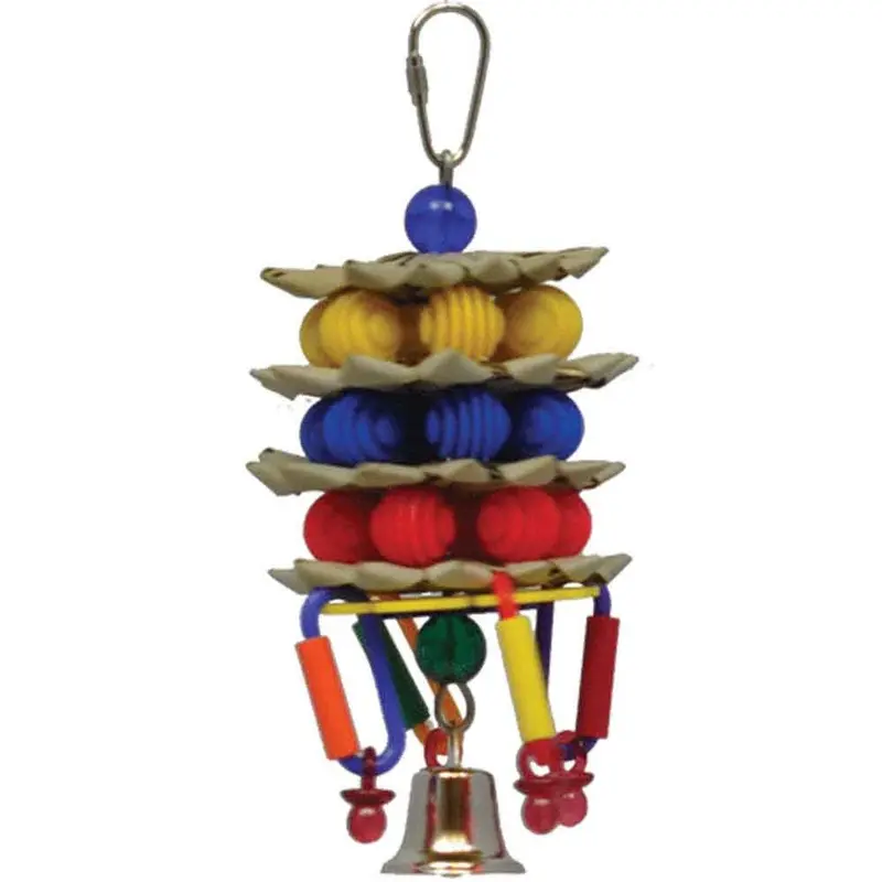 HAPPY BEAK BIRD TOY - PALM STACKER