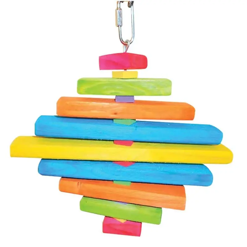 Graham's Bird Toy - Star - Stacked Rainbow Sticks