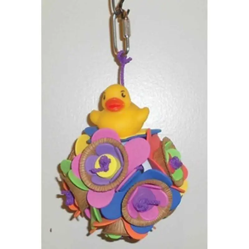 Just Duckie - Rubber Duck w /Foam Flower