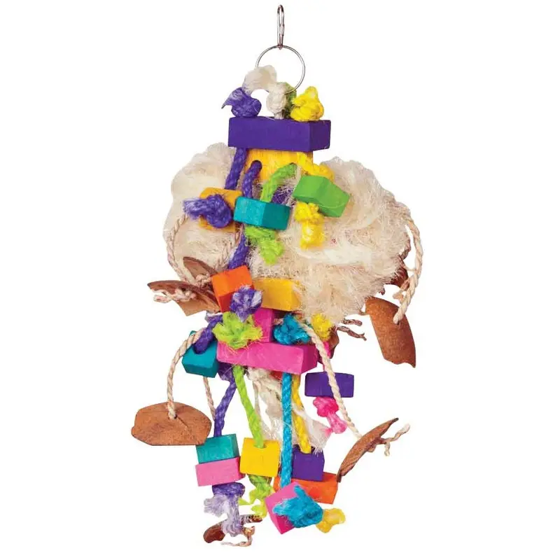 Prevue Bodacious Bites Bird Toy - Tough Puff - 17 in.