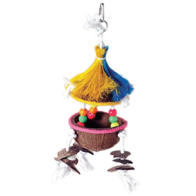 Prevue Tropical Teasers Bird Toy - Tiki Hut - 14 1/4 in.