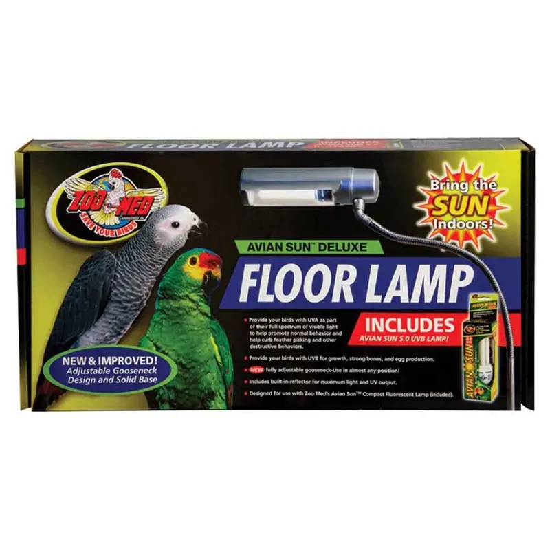 Zoo Med - Avian Sun Deluxe Floor Lamp w Bulb 73in
