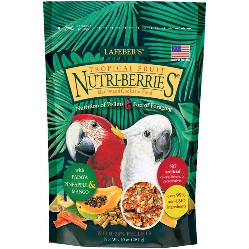 Nutri-Berries for Macaws - Tropcial Fruit - 10 oz.