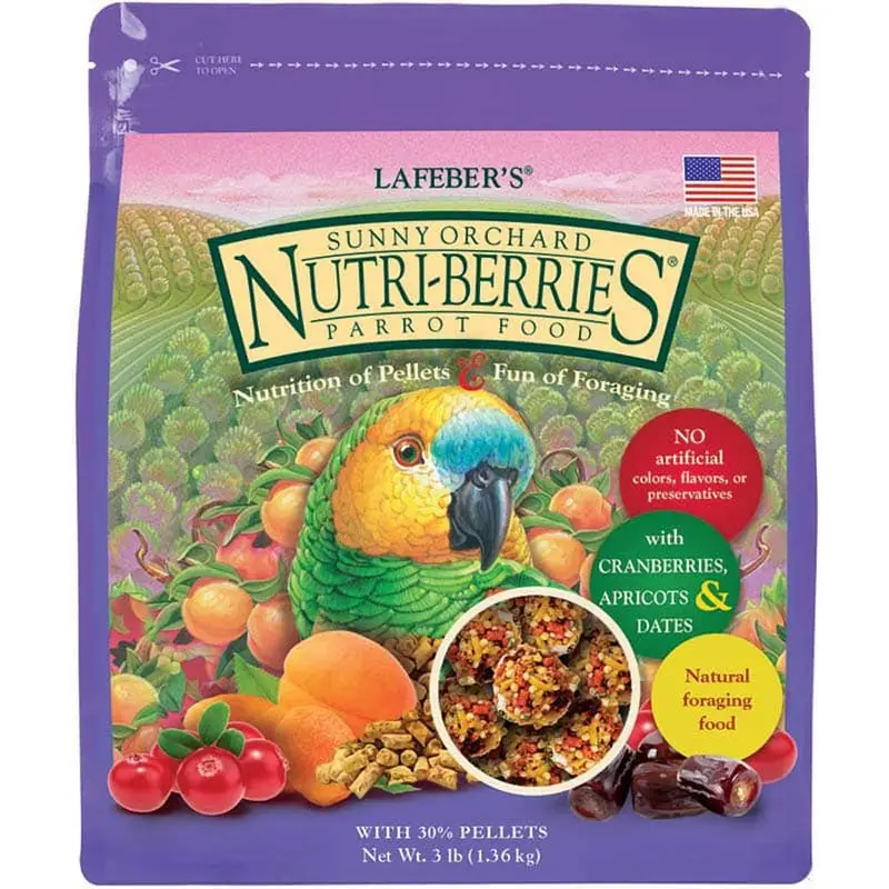 Nutri-Berries for Parrots - Sunny Orchard - 3 lb.