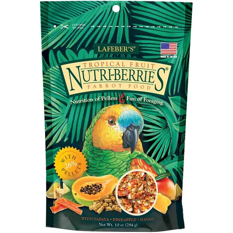 Nutri-Berries for Parrots - Tropical Fruit - 10 oz.
