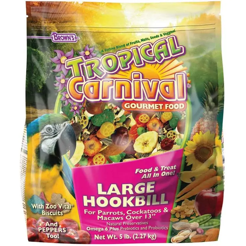 TROPICAL CARNIVAL FOOD FOR LARGE HOOKBILLS - 5 LB.