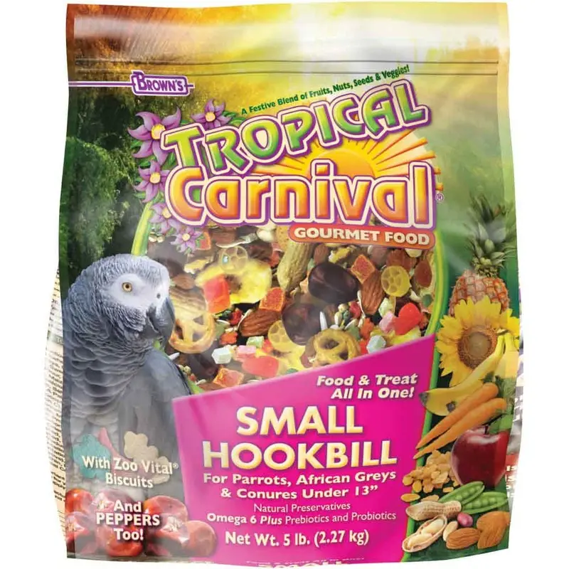 TROPICAL CARNIVAL FOOD FOR SMALL HOOKBILLS - 5 LB.