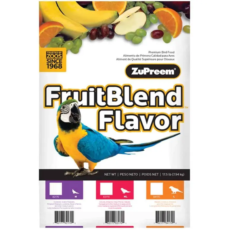 Zupreem - FruitBlend Flavor - Parrot & Conure - 17.5 lb