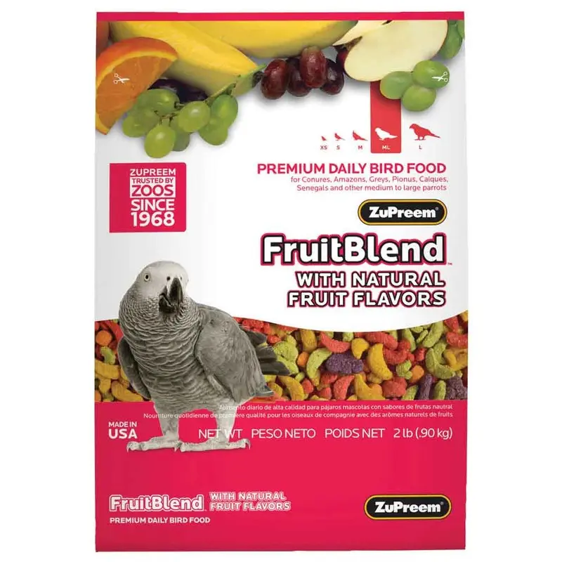 Zupreem - FruitBlend Flavor - Parrot & Conure - 2 lb