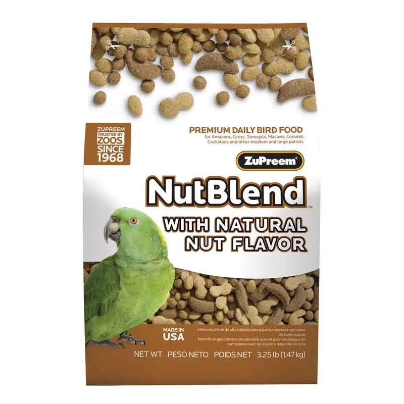 Zupreem - NutBlend Flavor - Parrot & Conure - 3.25 lb