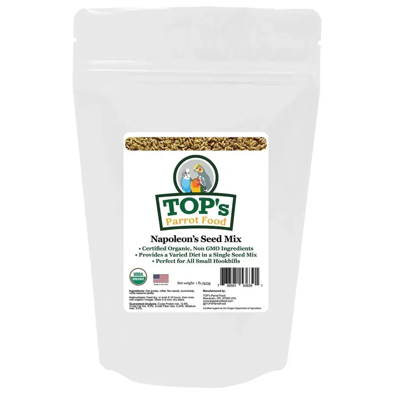 TOPs Parrot Food - Napoleon Seed Mix - 1 lb