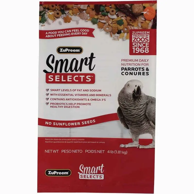 Zupreem - Smart Selects - Parrot & Conure - 4 lb
