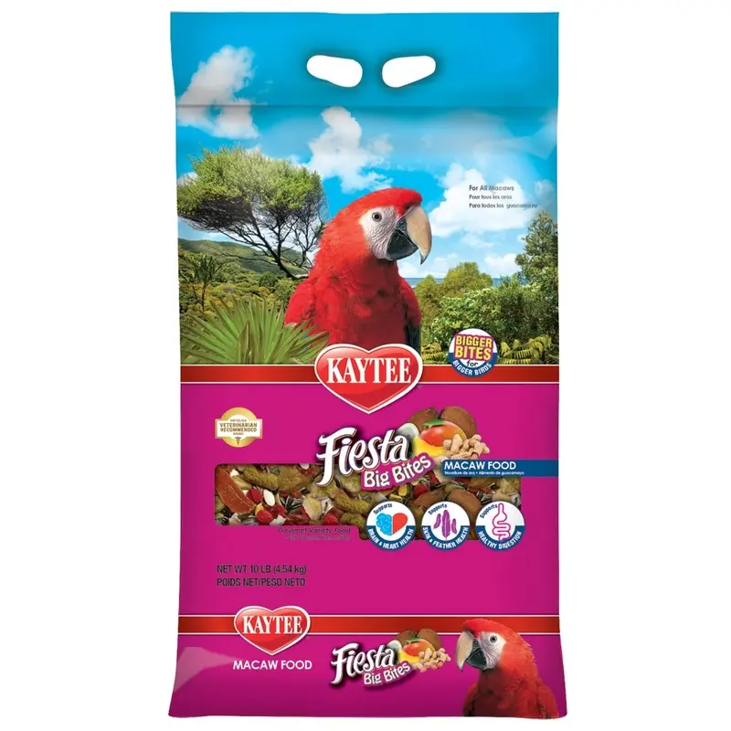 Kaytee - Fiesta Big Bites Diet for Macaws 10lb.