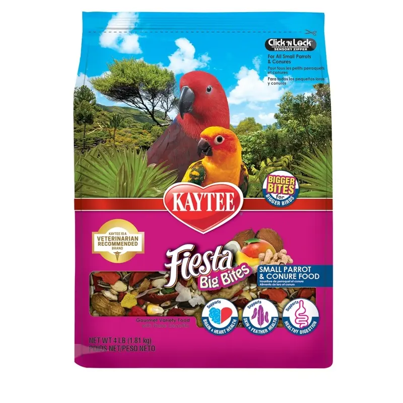 Kaytee - Fiesta Big Bites Diet for Parrots/Conures 4lb.