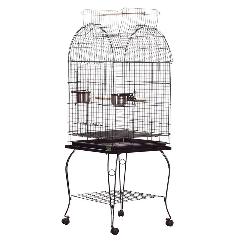 Economy Dome Top Bird Cage - 20 in x 20 in x 58 in - ASST