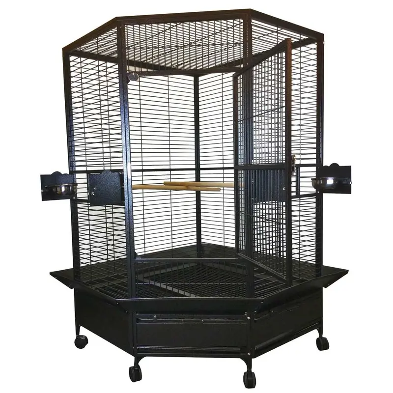 Extra Large Corner Bird Cage 42x42x73in. ASST
