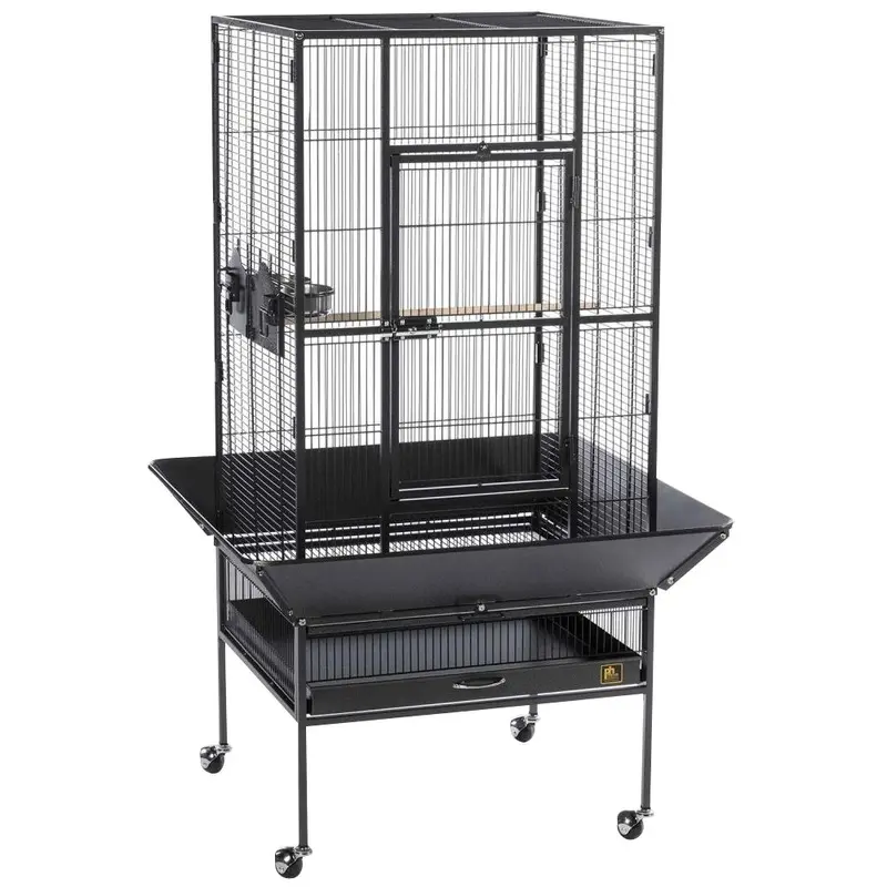 Park Plaza Bird Cage - Black - 18 x 18 x 49 inch