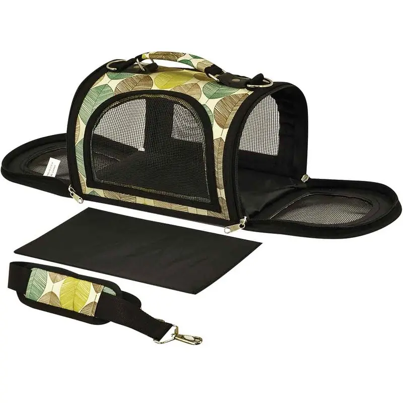 THE EXCURSION Pet Carrier - TAN LEAF - 13 in. x 11 in. x 11 in.