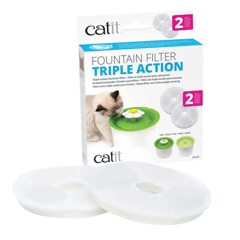 Catit - Fountain Filter Triple Action 2pk