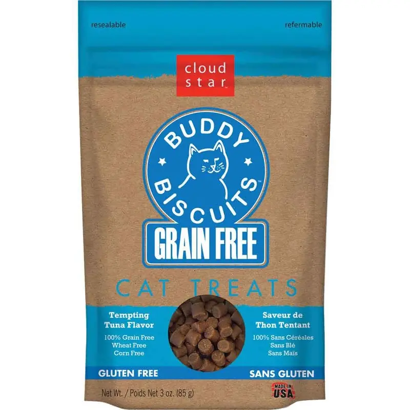 Buddy Biscuits Grain Free Cat Treats - Tuna - 3 oz.