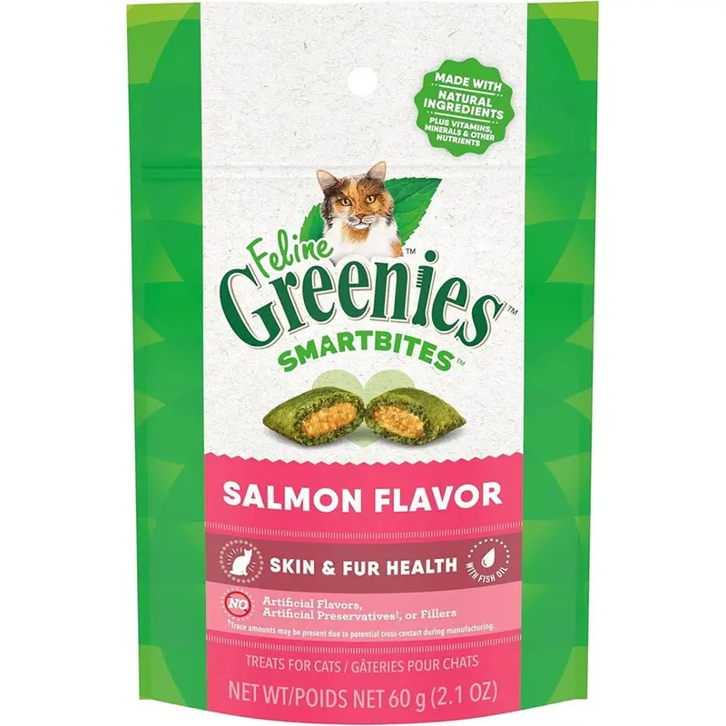 Greenies - Feline Smartbites Skin & Coat Salmon 2.1oz