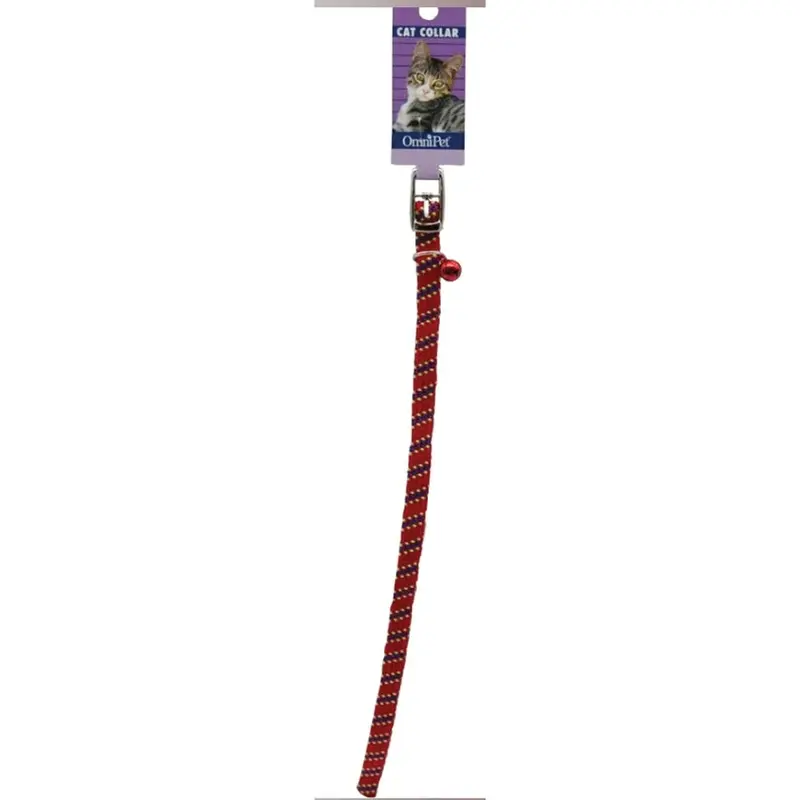 Signature Stretch Cat Collar - Kwik Klip - Red - 8-14 in