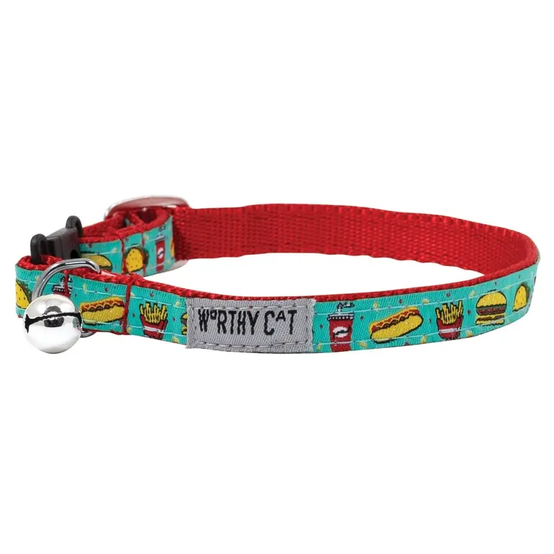 The Worthy Dog - Cat Collar - Food Fest - Sm