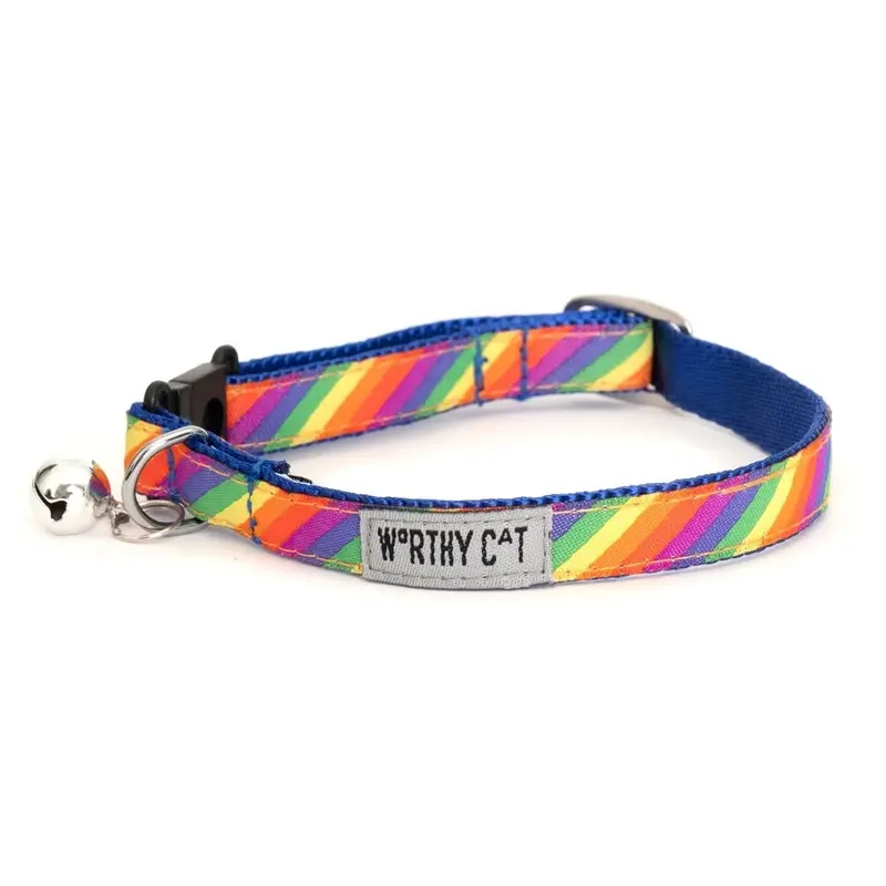 Worthy Cat - Rainbow Cat Collar