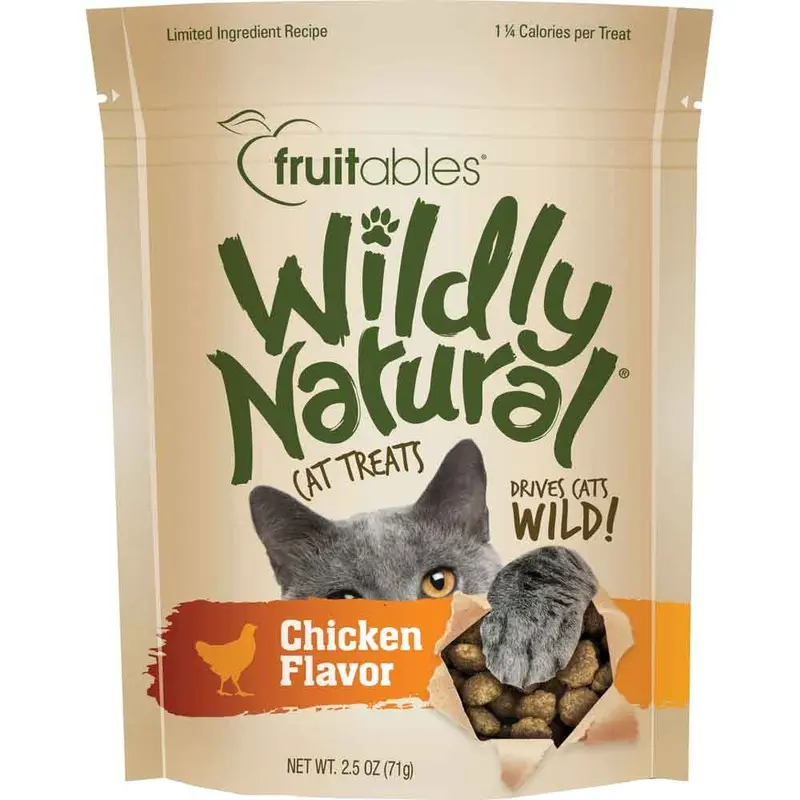 Fruitables Wildly Natural Cat  - Chicken Treat - 2.5 oz