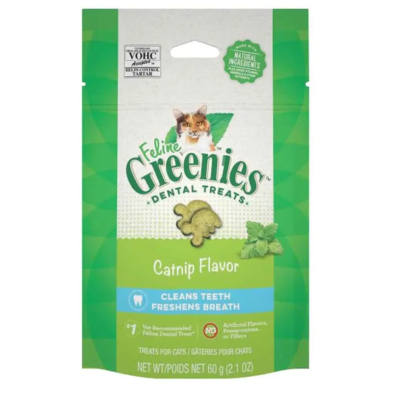 Greenies - Feline Dental Treats Catnip 2.1oz