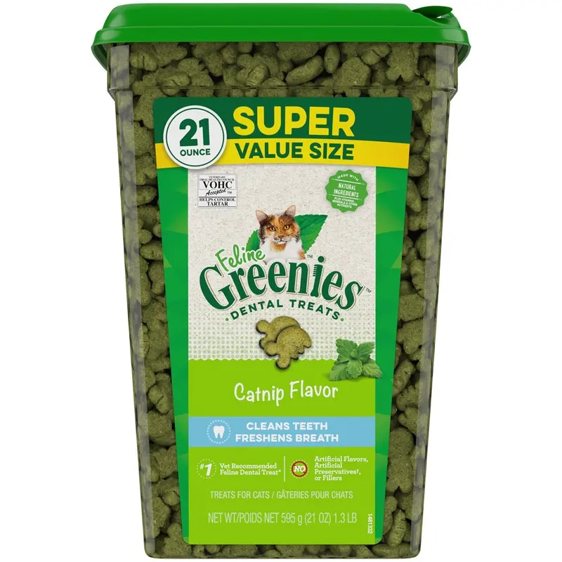 Greenies - Feline Dental Treats Catnip 21oz