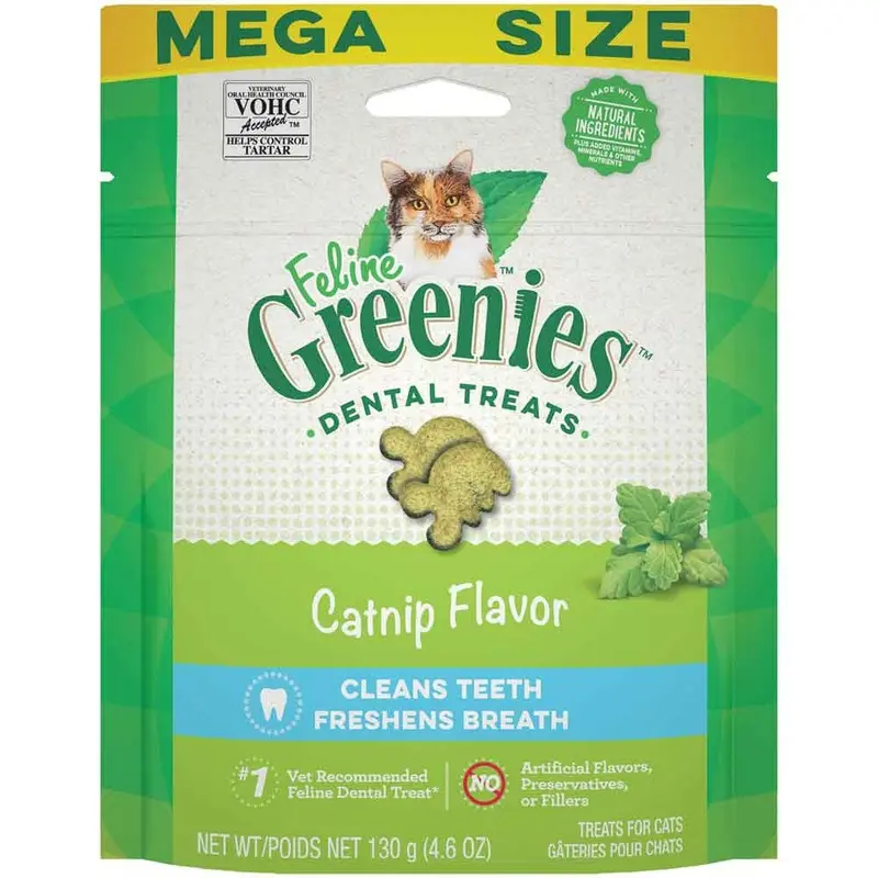 Greenies - Feline Dental Treats Catnip 4.6oz