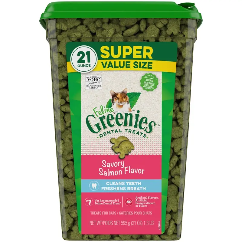 Greenies - Feline Dental Treats Salmon 21oz