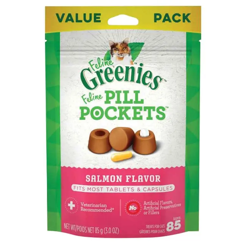 Greenies - Feline Pill Pockets Salmon 3oz
