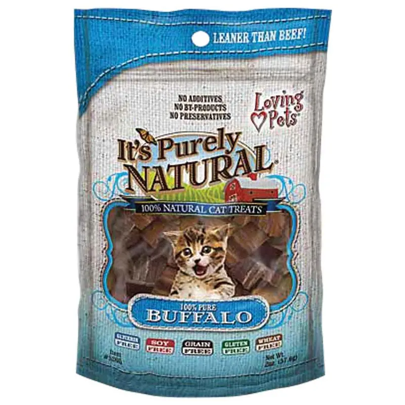 It's Purely Natural Cat Treats - Buffalo Meat Strips - 2 oz