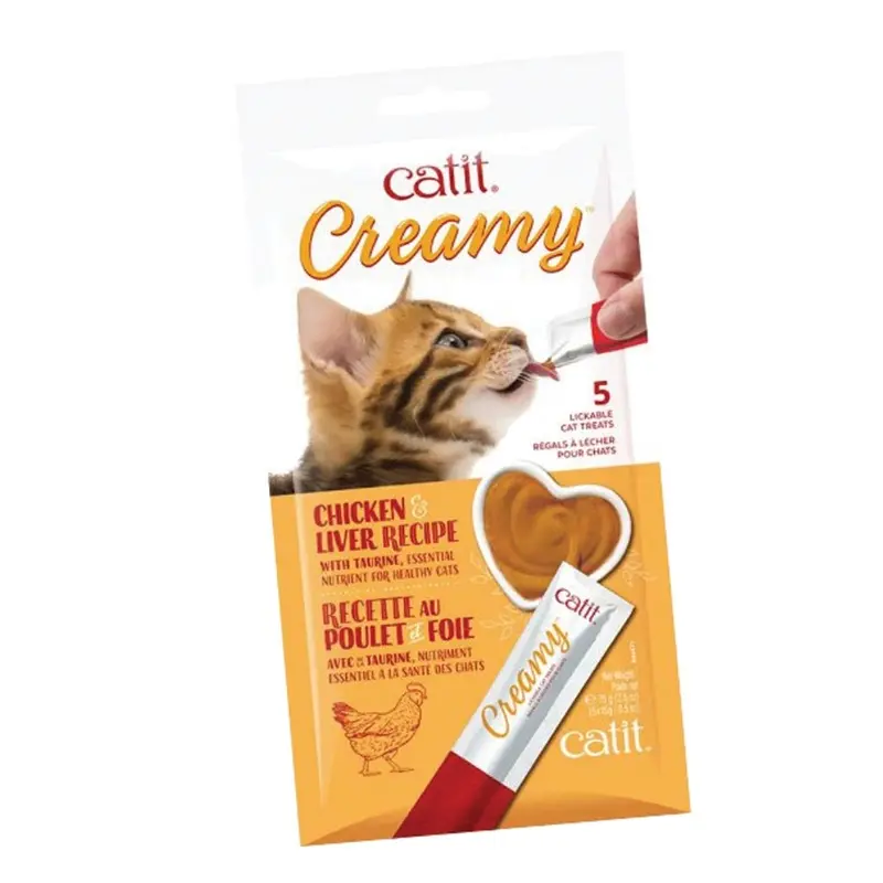 Catit - Creamy Chicken & Liver Cat Treat 5pk.