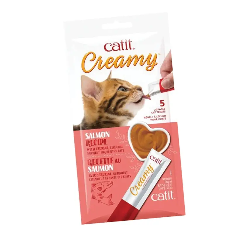 Catit - Creamy Salmon Cat Treat 5pk.