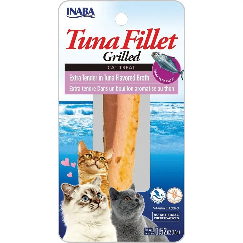 Inaba Grilled Fillet Treat - Extra Tender Tuna in Tuna Broth - .52 oz
