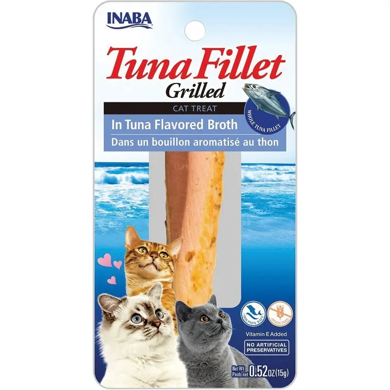 Inaba Grilled Fillet Treat - Tuna in Tuna Broth - .52 oz